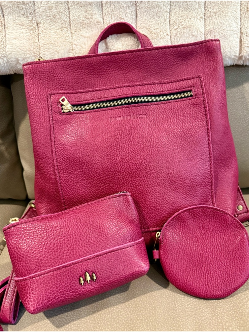 2024 PLG Cosmo bundle:Classic Tote Backpack, Medium Chelsea, Gordita,zipper pull